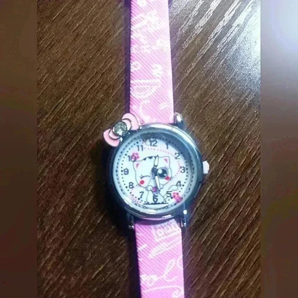 Adorable pink kitty ladies watch - Picture 1 of 5